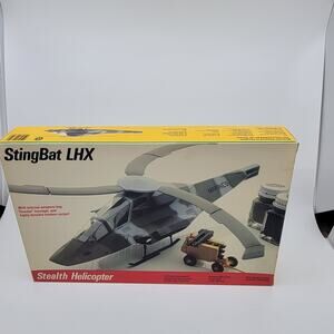 Vintage TESTORS StingBat LHX 1/48 Scale STEALTH Helicopter Model Kit